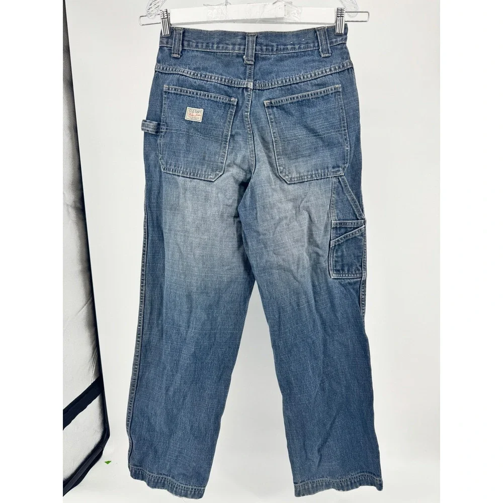 Old Navy Carpenter Jeans Mens 30x30 Blue‎ Vintage 2002 Relaxed Workwear Utility